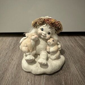 Dreamsicles Collectible Figurine Cherub with Bunnies